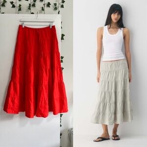 NWOTS Wilfred Bouquet Linen Maxi Skirt Sz M